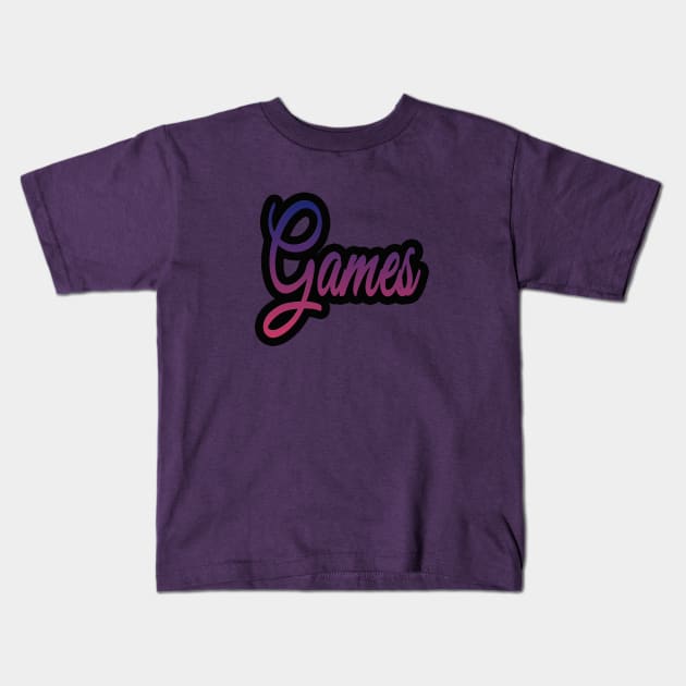 games Kids T-Shirt by Socity Shop